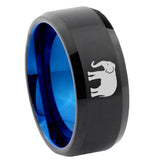 10mm-Elephant-Bevel-Tungsten-Carbide-Blue-Wedding-Ring