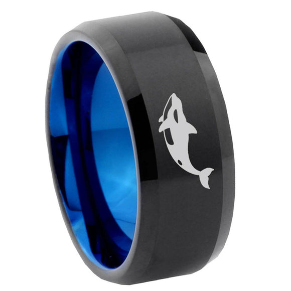 10mm-Keller-Whale-Bevel-Tungsten-Carbide-Blue-Wedding-Ring