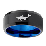10mm-Keller-Whale-Bevel-Tungsten-Carbide-Blue-Wedding-Ring