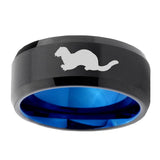 10mm-Otter-Bevel-Tungsten-Carbide-Blue-Wedding-Ring