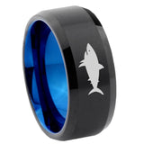 10mm-Shark-Bevel-Tungsten-Carbide-Blue-Wedding-Ring