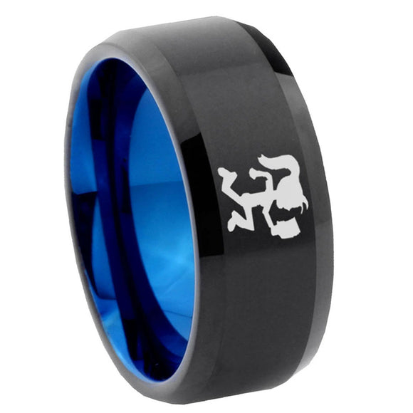 10mm-Hatchet-Woman-Bevel-Tungsten-Carbide-Blue-Wedding-Ring