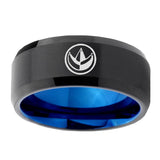 10mm-Green-Ranger-Power-Bevel-Tungsten-Carbide-Blue-Wedding-Ring