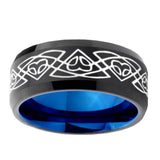10mm-Celtic-Braided-Bevel-Tungsten-Carbide-Blue-Wedding-Ring
