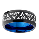 10mm-Celtic-Knot-Bevel-Tungsten-Carbide-Blue-Wedding-Ring