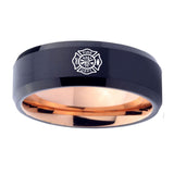 10mm-Fire-Department-Bevel-Tungsten-Carbide-Rose-Gold-Promise-Ring