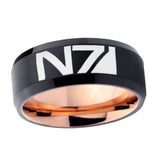10mm-N7-Design-Bevel-Tungsten-Rose-Gold-Mens-Wedding-Band