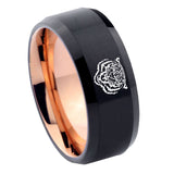 10mm-Lion-Bevel-Tungsten-Rose-Gold-Mens-Wedding-Band