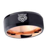 10mm-Lion-Bevel-Tungsten-Rose-Gold-Mens-Wedding-Band