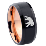 8mm-Chimpanzee-Bevel-Tungsten-Carbide-Rose-Gold-Men's-Ring