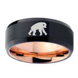 8mm-Chimpanzee-Bevel-Tungsten-Carbide-Rose-Gold-Men's-Ring