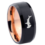 10mm-Hammerhead-Shark-Bevel-Tungsten-Rose-Gold-Mens-Wedding-Band