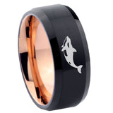 10mm-Keller-Whale-Bevel-Tungsten-Rose-Gold-Mens-Wedding-Band