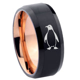 10mm-Penguin-Bevel-Tungsten-Rose-Gold-Mens-Wedding-Band