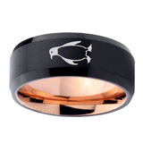 10mm-Penguin-Bevel-Tungsten-Rose-Gold-Mens-Wedding-Band