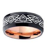 10mm-Celtic-Braided-Bevel-Tungsten-Rose-Gold-Mens-Wedding-Band
