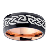 10mm-Celtic-Knot-Infinity-Love-Bevel-Tungsten-Rose-Gold-Mens-Wedding-Band