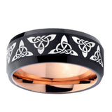 10mm-Celtic-Knot-Bevel-Tungsten-Rose-Gold-Mens-Wedding-Band