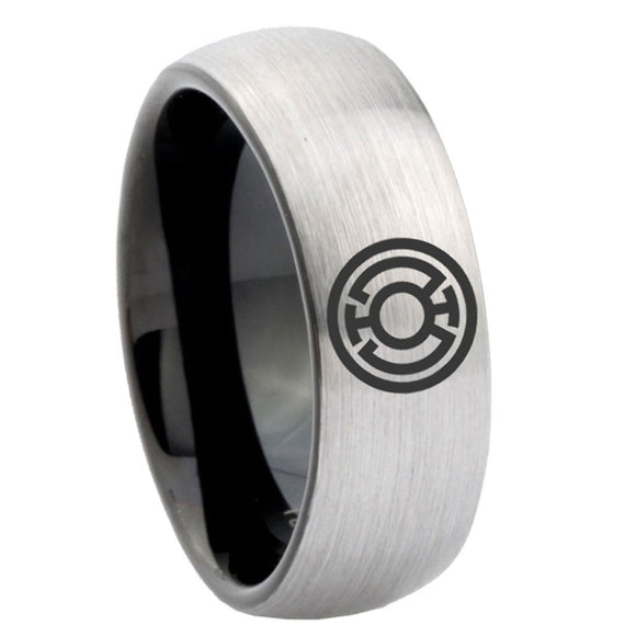 8mm Blue Lantern Dome Silver Best Man Gifts