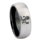 8mm-Hatchet-Man-Dome-Tungsten-Carbide-Silver-Black-Promise-Ring