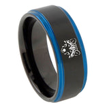 10mm-Wolf-Blue-Step-Edges-Brushed-Tungsten-Carbide-Mens-Promise-Ring