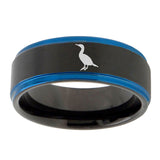 10mm-Cormorant-Blue-Step-Edges-Brushed-Tungsten-Carbide-Mens-Promise-Ring