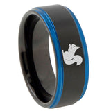 10mm-Squirrel-Gold-Step-Edges-Brushed-Tungsten-Carbide-Mens-Promise-Ring