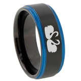 8mm-Swans-Design-Blue-Step-Edges-Tungsten-Carbide-Mens-Wedding-Ring