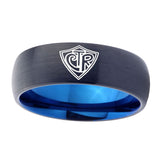 8mm-CTR-Design-Dome-Tungsten-Carbide-Blue-Mens-Ring-Engraved