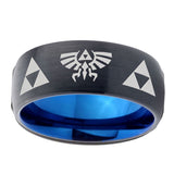 10mm-Legend-of-Zelda-Dome-Tungsten-Carbide-Blue-Engagement-Ring