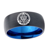 10mm-U.S.-Army-Dome-Tungsten-Carbide-Blue-Engagement-Ring