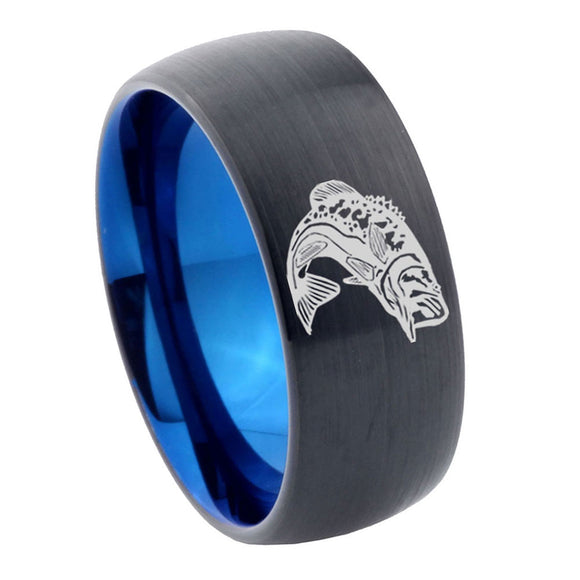 10mm-Fishing-Dome-Tungsten-Carbide-Blue-Engagement-Ring