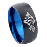 10mm-Game-Of-Thrones-House-Stark-Direwolf-Dome-Tungsten-Carbide-Blue-Engagement-Ring