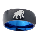 10mm-Chimpanzee-Dome-Tungsten-Carbide-Blue-Engagement-Ring