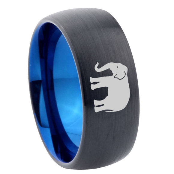 10mm-Elephant-Dome-Tungsten-Carbide-Blue-Engagement-Ring