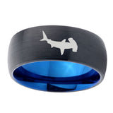 10mm-Hammerhead-Shark-Dome-Tungsten-Carbide-Blue-Engagement-Ring