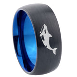 10mm-Keller-Whale-Dome-Tungsten-Carbide-Blue-Engagement-Ring