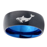 10mm-Keller-Whale-Dome-Tungsten-Carbide-Blue-Engagement-Ring