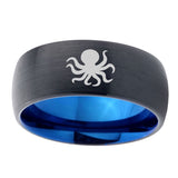 10mm-Octopus-Dome-Tungsten-Carbide-Blue-Engagement-Ring