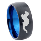 10mm-Otter-Dome-Tungsten-Carbide-Blue-Engagement-Ring