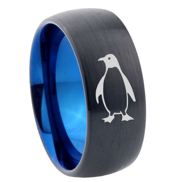 10mm-Penguin-Dome-Tungsten-Carbide-Blue-Engagement-Ring