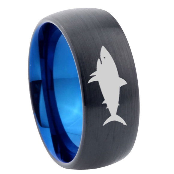8mm-Shark-Dome-Tungsten-Carbide-Blue-Wedding-Band-Mens