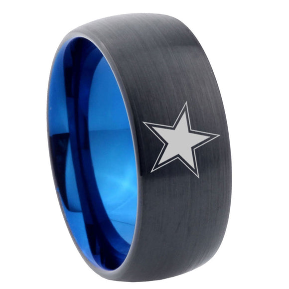 10mm-Cowboys-Star-Dome-Tungsten-Carbide-Blue-Engagement-Ring