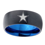 10mm-Cowboys-Star-Dome-Tungsten-Carbide-Blue-Engagement-Ring