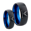 US Air Forces Dome Blue Tungsten His and Hers