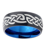10mm-Celtic-Knot-Infinity-Love-Dome-Tungsten-Carbide-Blue-Engagement-Ring