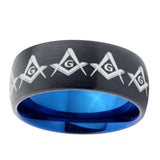 8mm-Masonic-Square-and-Compass-Dome-Tungsten-Carbide-Blue-Wedding-Band-Mens