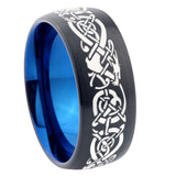 10mm-Celtic-Dragon-Dome-Tungsten-Carbide-Blue-Engagement-Ring
