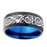 8mm-Celtic-Dragon-Dome-Tungsten-Carbide-Blue-Wedding-Band-Mens