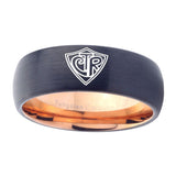 8mm-CTR-Design-Dome-Tungsten-Carbide-Rose-Gold-Men's-Band-Ring
